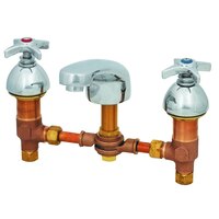 T&S B-2992-175F EasyInstall Deck Mount Concealed Lavatory Faucet with Adjustable Centers, 5 1/8" Cast Spout, 2.2 GPM Aerator, Eterna Cartridges, and 4-Arm Handles