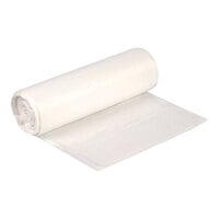 Boardwalk 16-20 Gallon 8 Micron 24" x 33" High-Density Clear Janitorial Can Liner / Trash Bag - 1,000/Case