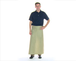Intedge Beige Poly-Cotton Bistro Apron Male Modeling Video Intedge Beige Poly-Cotton Bistro Apron Male Modeling Video