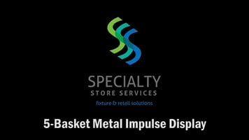 5 Basket Metal Merchandiser Display - Item #2361 Overview 5 Basket Metal Merchandiser Display - Item #2361 Overview