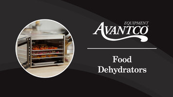 Avantco Food Dehydrators Avantco Food Dehydrators