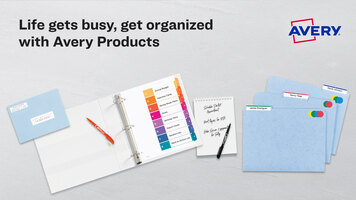 Avery® Product Benefits Avery® Product Benefits