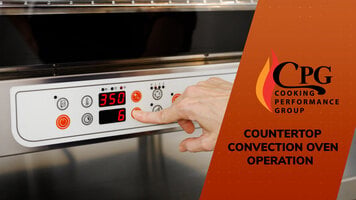 CPG Countertop Convection Oven Operation CPG Countertop Convection Oven Operation