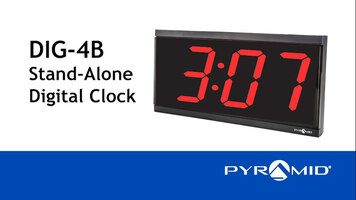 DIG-4B Stand-Alone Digital Clock DIG-4B Stand-Alone Digital Clock