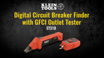 Digital Circuit Breaker Finder with GFCI Outlet Tester (ET310)