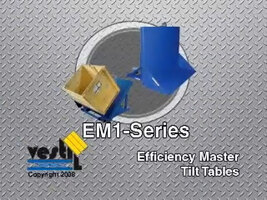 Vestil EM1 Efficiency Master Tilt Tables Vestil EM1 Efficiency Master Tilt Tables