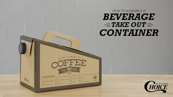 How to Assemble a Choice Beverage Take Out Container How to Assemble a Choice Beverage Take Out Container