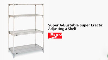 Metro Super Erecta Shelving: Adjusting a Shelf Metro Super Erecta Shelving: Adjusting a Shelf