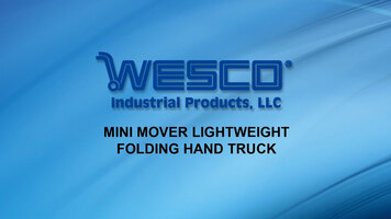 Wesco Mini Mover Lightweight Folding Hand Truck Wesco Mini Mover Lightweight Folding Hand Truck