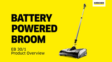 Overview of the EB 30/1 from Karcher