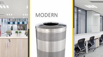 Rubbermaid® Decorative Refuse Receptacles Rubbermaid® Decorative Refuse Receptacles