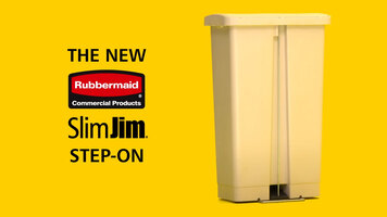 Rubbermaid® Slim Jim Step-On Trash Cans Rubbermaid® Slim Jim Step-On Trash Cans