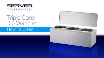 Server Triple Cone Dip Warmer - How to Clean