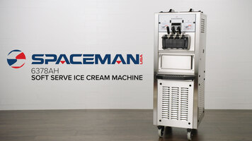 Spaceman 6378AH Soft Serve Ice Cream Machine with Air Pump and 2 Hoppers - 208/230V, 1 Phase Spaceman 6378AH Soft Serve Ice Cream Machine with Air Pump and 2 Hoppers - 208/230V, 1 Phase