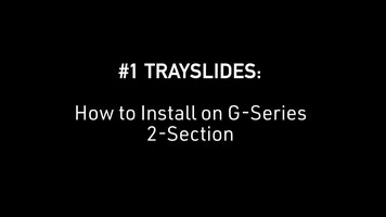 Traulsen: How to Install #1 Trayslides on G Series 2-Section Traulsen: How to Install #1 Trayslides on G Series 2-Section