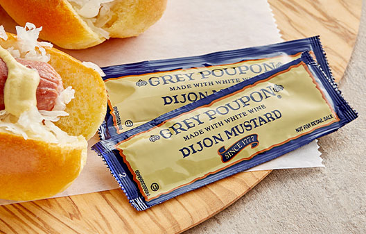 Grey Poupon Dijon Mustard 0.25 oz. Portion Packets - 200/Case