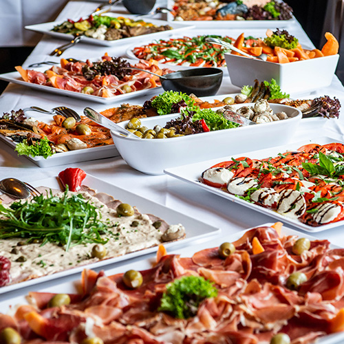 Chafing Dishes Full of Food