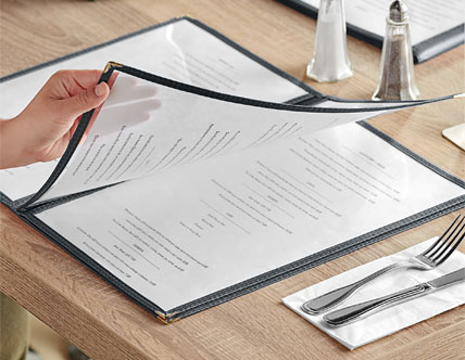 Menu Covers and Books
