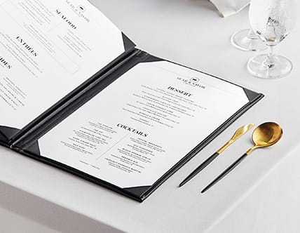 Menu Covers and Books