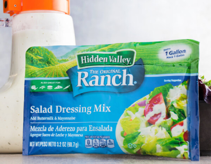 Hidden Valley 3.2 oz. Ranch Salad Dressing Mix - 18/Case