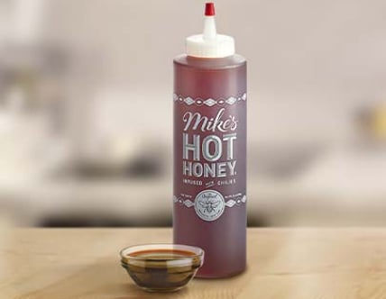 Mike's Hot Honey Original 24 oz. Chef Bottle - 4/Case