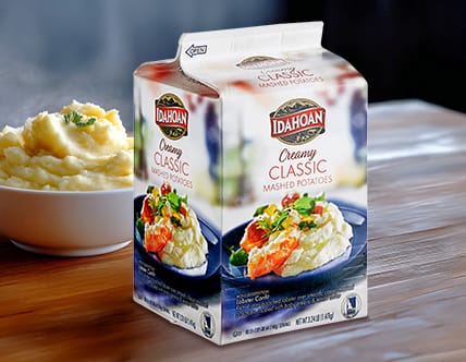 Idahoan Creamy Classic Mashed Potatoes 3.24 lb. Carton - 6/Case