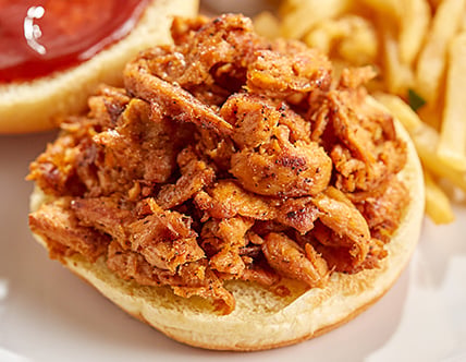 Plant-Based Vegan Wood-Smoked Barbecue Pulled Pork 10 oz. - 6/Case